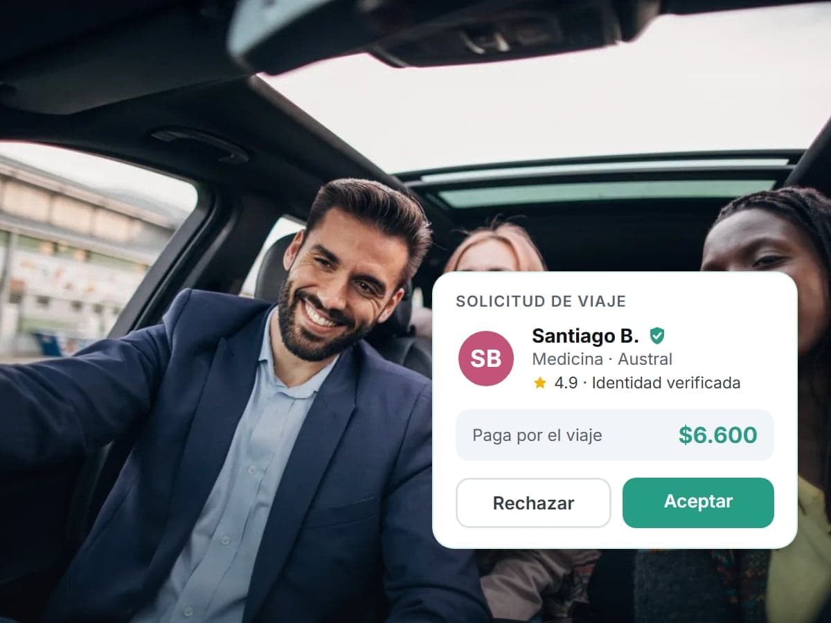 Llevás gente de confianza, no a cualquiera.
