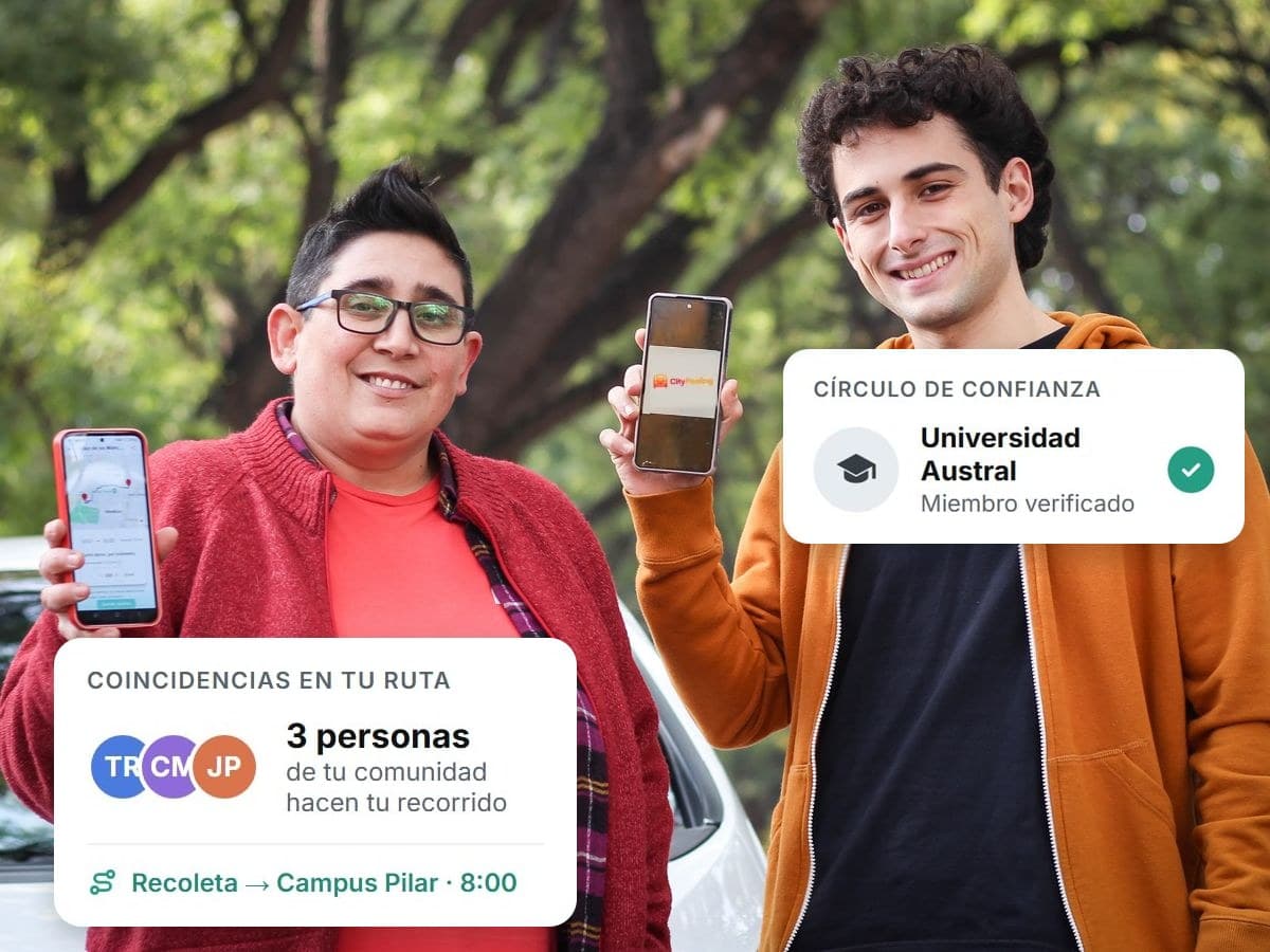 La app que organiza el carpooling de tu comunidad.